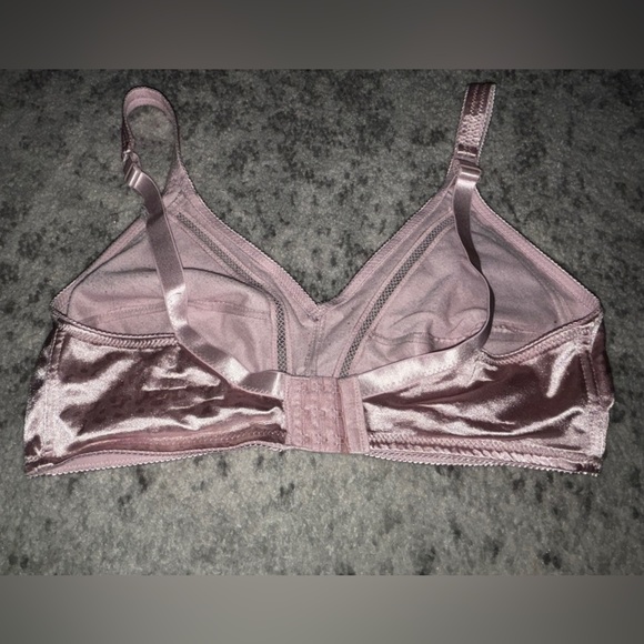 Bundle of 2 Gloria Vanderbilt Light Pink Velvet and White Cheetah Bras Size 40DD - Picture 3 of 8